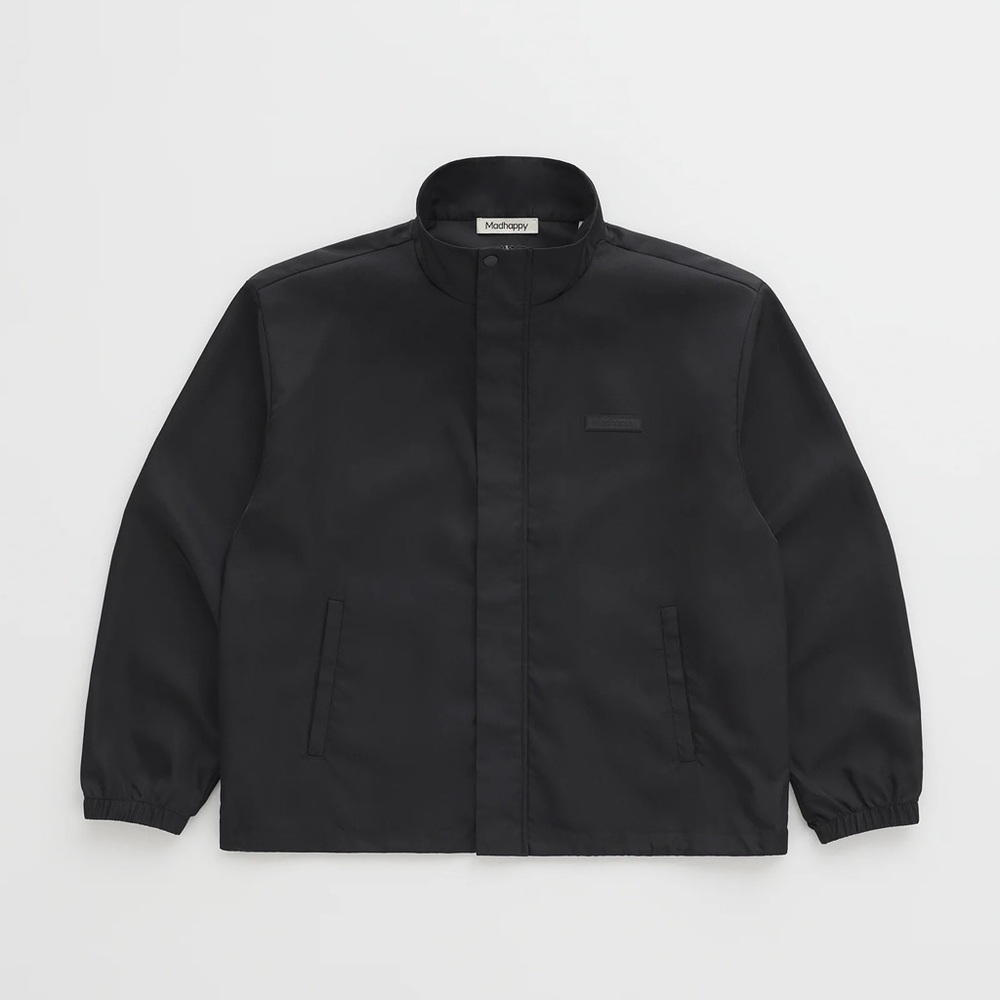 Madhappy Oversized Full Zip Nylon Jacket Size Medium NWT Jet Black